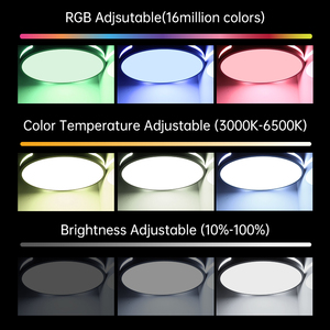 Nuova lampada da soffitto wifi tuya plafoniere a led RGB smart RAPHAEL la luce laterale senza sfarfallio CCT music Voice control - Product Image 2