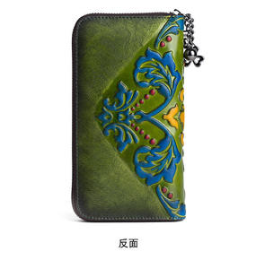 AndoBag Long <b>Wallet</b> for Women Genuine Cow Leather Vintage Card Holder Female Zipper Clutch <b>Phone</b> <b>Purse</b> Cowhide - Product Image 6