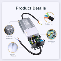 Alimentation LED à découpage unique Hyrite Série SE, tension constante, PFC actif, facteur de puissance élevé, étanche IP67, CE, 96-264V