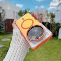 Funda Magnética de Alta Calidad con Cambio de Color Degradado para Xiaomi 15Ultra 14T 15T Pro, Carga Inalámbrica, Translúcida, Antigolpes