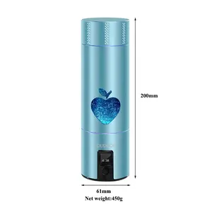 SOUDRON Best Manufacturer Wholesale H2 Hydrogen Water Bottle 3600-5300ppb Rechargeable Hydrogen Water Bottle