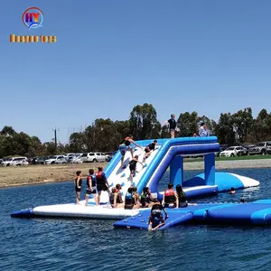 Lake Small Size Climbing Jumping Inflatable Blob Jump Tower For Water Park