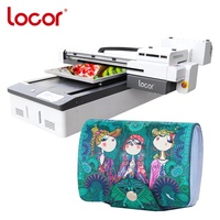 Unterstützung 15cm Dicke Locor UV6090 A1 UV-LED-Flach bett drucker für Geschenk box Stift becher Flaschen Drucken DTG zum Bekleidungs drucker