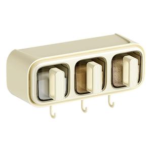Boîte à condiments murale pour cuisine, boîte à épices en plastique, récipients de rangement avec support - Product Image 5