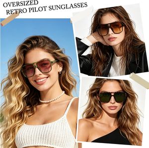 2026 Retro Vintage <b>Square</b> <b>Sunglasses</b> Y2K Polarized UV400 Trendy Colored <b>Frames</b> in White Clear Green Yellow for Men Women - Product Image 4