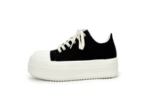 Chaussures de créateur unisexes en toile imperméables et respirantes à semelle épaisse avec fermeture éclair, personnalisables avec logo du fabricant, pour l'automne