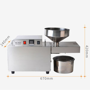 Máquina Automática para Prensar Aceite <span class=keywords><strong>de</strong></span> Grado Alimenticio |   Aceite <span class=keywords><strong>de</strong></span> Coco y Almendras con Capacidad <span class=keywords><strong>de</strong></span> 10-15 kg - Product Image 5