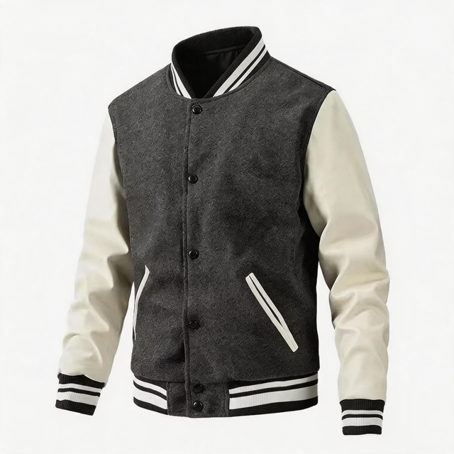 Fashion High Quality Men's Custom College Baseball Man Jacket Durable Modern Sleek Varsity Trendy Jacket