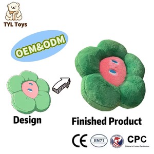 <span class=keywords><strong>Coussin</strong></span> en peluche fleur <span class=keywords><strong>personnalisé</strong></span> mignon, <span class=keywords><strong>coussin</strong></span> de siège doux en forme de fleur pour canapé, chambre, décoration intérieure, cadeau, vente en gros et OEM - Product Image 1