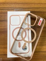 Coque de téléphone magnétique antichoc en TPU acrylique coloré HMJ Wholesale pour iPhone 17 Pro Max/16/15/14/13/12/11