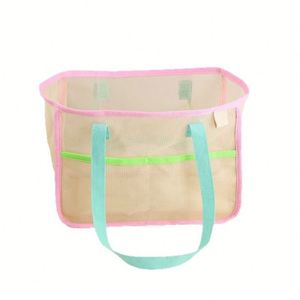 Bolso de Mano de Malla Summer Dream, Bolso de Red Ligero y Transpirable para la Playa, Compras y Viajes - Product Image 1
