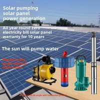 Système de pompe à eau solaire 1HP 750W avec moteur 100% cuivre pour l'irrigation et l'élevage de poissons