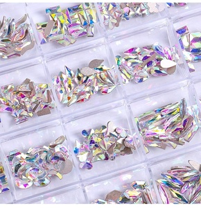 <span class=keywords><strong>Strass</strong></span> AB en verre, cristaux pour ongles 3D, pierres, <span class=keywords><strong>Strass</strong></span>, Art, décorations, bijoux, pièces - Product Image 1