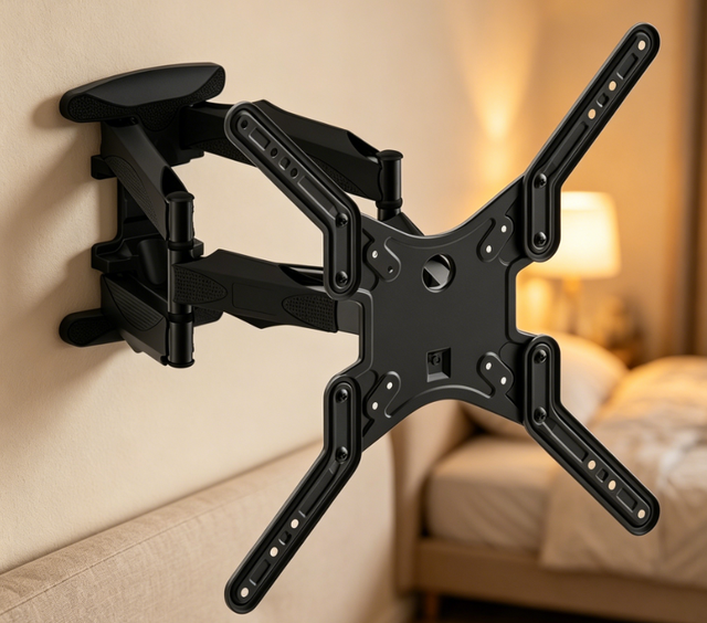 Full Motion TV Wall Mount Bracket for 37-70 Inch TVs Swivel Tilt Extension Arm VESA 100x100-400x400 36.4kg Load