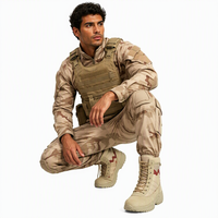 Bottes Tactiques de Combat et d'Entraînement Ultralégères en Tissu Oxford Camouflage, Durables et Respirantes
