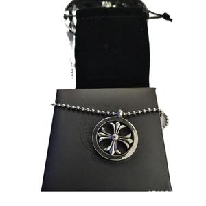 Collier en cuivre avec ancre de bateau, croix et cœur, style rétro, avec pendentif ancre de bateau et petit broche, chaîne en bambou tendance - Product Image 4