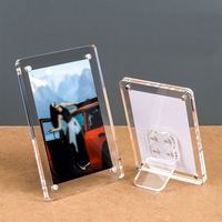 Cadre photo en acrylique personnalisable avec impression UV - Fait main, réglable, étanche, support de table, plusieurs tailles disponibles