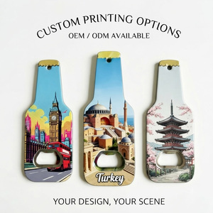 Nuovo Design Souvenir Personalizzato di Valladolid Valencia Turchia Sicilia Apribottiglie Magnetico da Frigo - Product Image 1
