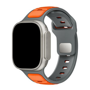 <span class=keywords><strong>Bracelet</strong></span> de montre en silicone Ultra 2 3 Sport I <span class=keywords><strong>Watch</strong></span> Straps 11/10/9/8 réglable et respirant 42/44/45/49 mm pour <span class=keywords><strong>Apple</strong></span> <span class=keywords><strong>Watch</strong></span> - Product Image 5