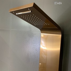 Panel de ducha de acero inoxidable con sistema de torre Sistema de lluvia, cabezal de ducha de <span class=keywords><strong>cascada</strong></span>, grifo con 5 funciones, sistema de masaje de lluvia con chorros corporales - Product Image 2