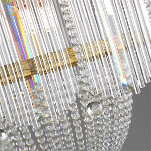 Français rétro tout cuivre gland haute qualité sens Villa salon salle <span class=keywords><strong>à</strong></span> manger lit lustres - Product Image 5
