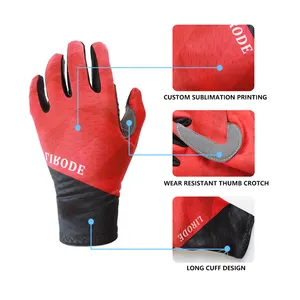 Personalizado dedo completo al por mayor guantes de bicicleta invierno antideslizante pantalla táctil bicicleta ciclismo MTB MX BMX guantes