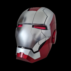Nouvelle Arrivée 2026 <span class=keywords><strong>Casque</strong></span> <span class=keywords><strong>Iron</strong></span> <span class=keywords><strong>Man</strong></span> Mk5 Motorisé à Commande Vocale Automatique Cosplay Lumière LED Entièrement Noir Rechargeable USB Respirant - Product Image 5