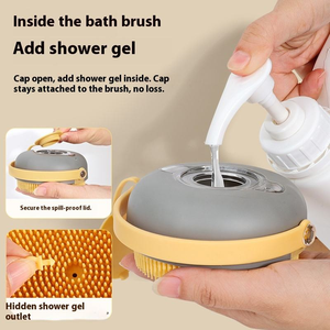 CE Belgeli Evcil Hayvan Bakım Banyo Fırçası, Sabun Şampuan Dağıtıcılı, Köpekler ve Kediler için Kauçuk Yumuşak Kıllı Masaj, Stokta - Product Image 2