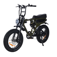 Bicicleta Eléctrica Todoterreno de 1000W con Doble Motor, 52V, 20 Pulgadas, Neumáticos Anchos, Suspensión Completa, Frenos Hidráulicos de 4 Pistones, para Adultos