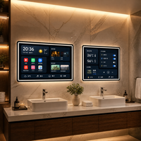 55 65 inç 4K Akıllı Ayna TV Android Google Sesli Kontrol Ayna TV Oturma Odası Şömine Yüzme Havuzu Kullanımı için