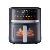 Friteuse à air numérique à écran tactile grande capacité 5L 5.5L avec poignée, boîtier personnalisable et coloré, idéale pour la maison - Offre Spéciale