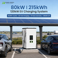 Système de stockage d'énergie C&I 80KW 215KWH JApower tout-en-un avec onduleur hybride Solis 120KW Chargeur rapide DC intelligent EMS