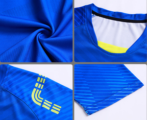 Vente en gros de vêtements de badminton personnalisés à séchage rapide t-shirts à manches courtes pour hommes et femmes chemises de ping-pong en polyester - Product Image 6