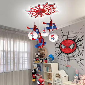 Lampada a Sospensione LED Moderna Spider-Man per la Cameretta dei Bambini con Protezione Oculare, Illuminazione a <span class=keywords><strong>Soffitto</strong></span> per la Stanza del Bambino - Product Image 4