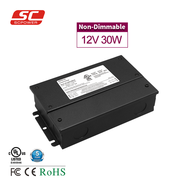 Super Brite 30w LED Drivers Single IP66 Waterproof Supplies 24V Switching Power Supply Bar Light LED Module for Indoor Lights