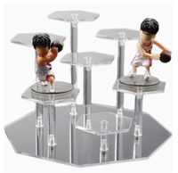 Présentoir acrylique transparent pour personnage d'anime décoratif pour dessert de gâteau post-parfum-Nouveau produit