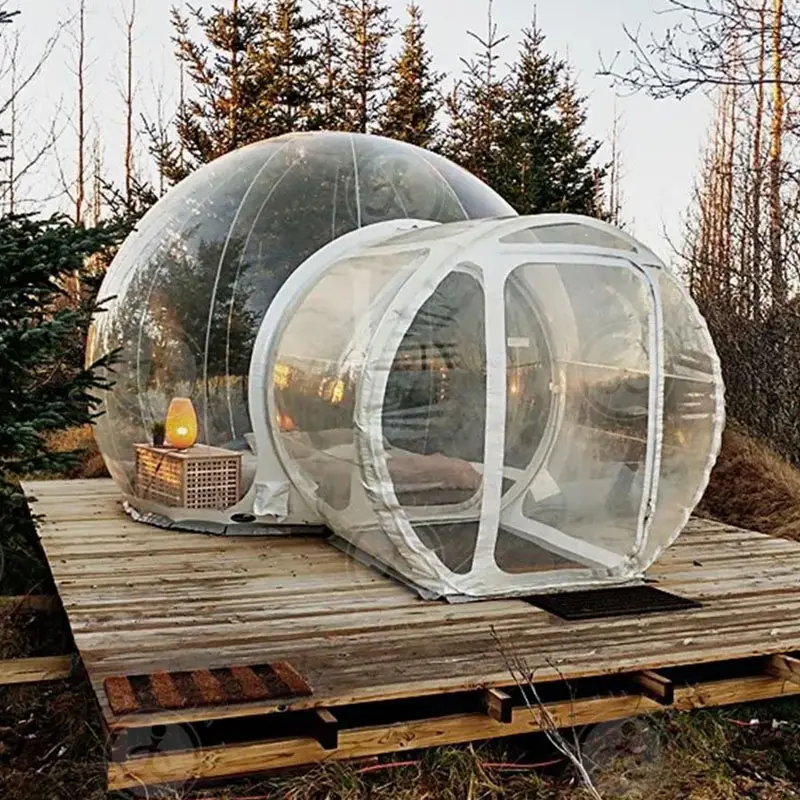 Cupola trasparente palloncino gonfiabile casa all'aperto Tunnel bolla PVC parco giochi Picnic per bambini festa tenda da campeggio