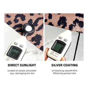 Parapluie pliant personnalisé <span class=keywords><strong>à</strong></span> imprimé <span class=keywords><strong>l</strong></span>éopard rétro de style américain, parapluie automatique tendance pour femmes - Product Image 4