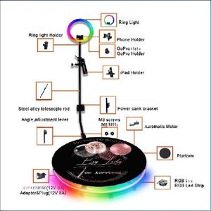 Vendita calda 360 rotazione intelligente cabina fotografica consegna rapida padiglione per la festa mostra dal vivo matrimoni-compatibile smartphone iPad tra cui - Product Image 4