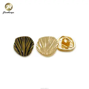 高品质11毫米定制外壳形状金属柄按钮金色反黄铜复古风格衬衫