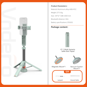 Vndefo 1.42 M Đa Chức Năng Điều Khiển Từ Xa Điện Thoại Di Động Ảnh Tự Sướng Thanh Sống Máy Tính Để Bàn Chân Máy Tính Với Vẻ Đẹp LED Ánh Sáng - Product Image 5