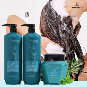 Masque capillaire fortifiant bio à la menthe et au romarin, enrichi en biotine, 1000g, favorisant la croissance des cheveux - Product Image 2