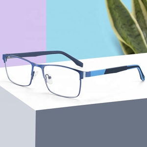2023 hình chữ nhật kim loại kính quang học khung phong cách kinh doanh kính mắt kính theo toa cho nam giới - Product Image 1