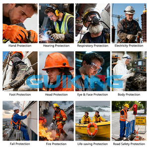 Bottes de sécurité à embout <span class=keywords><strong>d</strong></span>'<span class=keywords><strong>acier</strong></span> anti-perforation, anti-écrasement, antistatiques, respirantes, en cuir et coton, robustes, pour le travail industriel, en PU, toutes saisons - Product Image 5