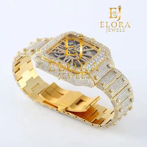 Montre pour homme en acier inoxydable avec diamants Moissanite de qualité supérieure, style Hip Hop, montre de luxe disponible au meilleur prix du marché, audacieuse et élégante. - Product Image 3
