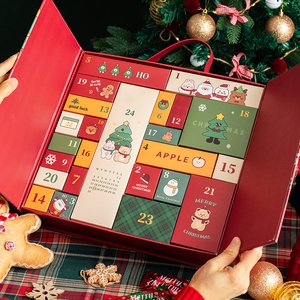 Tùy chỉnh 24-Day rỗng sugared 12 ngày đếm ngược lá thông số kỹ thuật với dập nổi in ấn Advent lịch hộp - Product Image 6