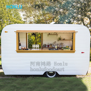 Thực phẩm cổ điển Trailer bánh mì kẹp thịt Pizza xe tải thức ăn nhanh với nhà hàng đầy đủ trang bị tiêu chuẩn USA - Product Image 2