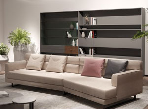 Canapé en tissu nordique, combinaison moderne minimaliste créative, salon complet, petit appartement, canapé d'angle - Product Image 4