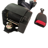 Vente chaude Pièces De Voiture Noir 3 Points Ceinture De Sécurité Bus Camion Polyester Matériel Van Ceintures De Sécurité Rouleau