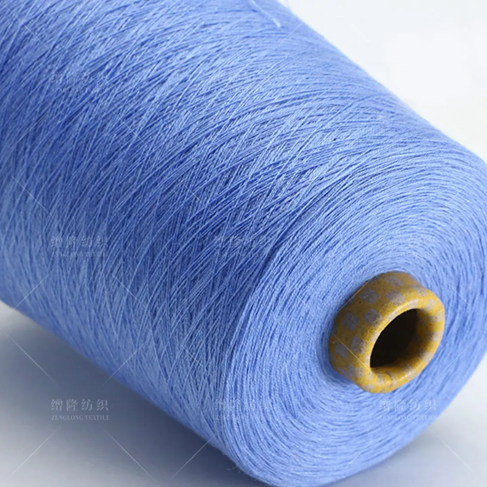 2/48nm 9% Len 45% Nylon 28% Acrylic 18% Polyester Phẳng Máy Dệt Kim Bé Phụ Nữ Người Đàn Ông Áo Len Vớ Mềm Pha Trộn Sợi